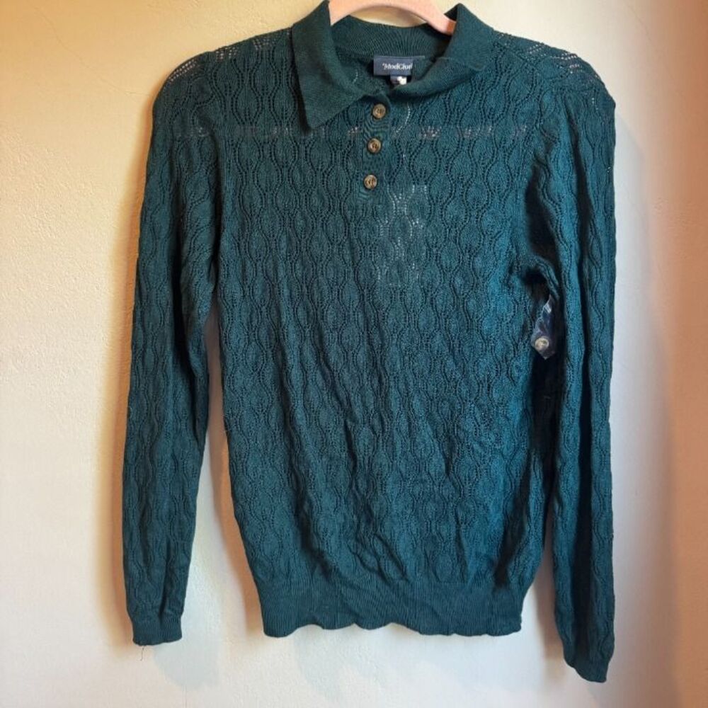 NWT Collared Knit Long Sleeve